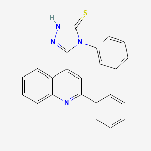 4-phenyl-5-(2-phenylquinolin-4-yl)-4H-1,2,4-triazole-3-thiol
