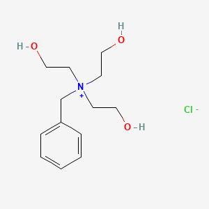 molecular formula C13H22ClNO3 B3056278 苄基三(2-羟乙基)氯化铵 CAS No. 7006-60-2