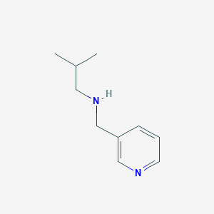 molecular formula C10H16N2 B3056279 2-甲基-N-(吡啶-3-基甲基)丙-1-胺 CAS No. 70065-76-8