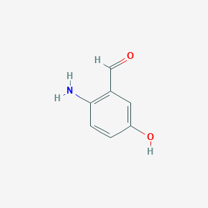 molecular formula C7H7NO2 B3056288 2-Amino-5-hydroxybenzaldehyde CAS No. 70128-19-7