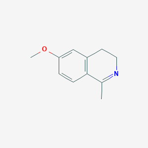 molecular formula C11H13NO B3056299 6-Methoxy-1-methyl-3,4-dihydroisoquinoline CAS No. 70241-06-4
