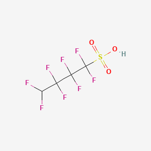 molecular formula C4H2F8O3S B3056301 1,1,2,2,3,3,4,4-Octafluorobutane-1-sulphonic acid CAS No. 70259-86-8