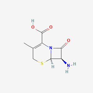 molecular formula C8H10N2O3S B3056303 7-Aminodesacetoxycephalosporanic acid CAS No. 70287-30-8