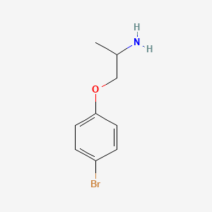 molecular formula C9H12BrNO B3056304 1-(4-Bromophenoxy)propan-2-amine CAS No. 70289-30-4