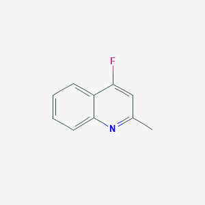 molecular formula C10H8FN B3056309 Quinoline, 4-fluoro-2-methyl- CAS No. 703-62-8