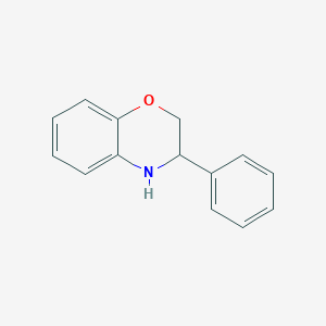 molecular formula C14H13NO B3056310 3-phenyl-3,4-dihydro-2H-1,4-benzoxazine CAS No. 70310-30-4