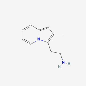 3-Indolizineethanamine, 2-methyl-