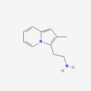 molecular formula C11H14N2 B3056320 3-吲哚并𬭩乙胺，2-甲基- CAS No. 70403-45-1