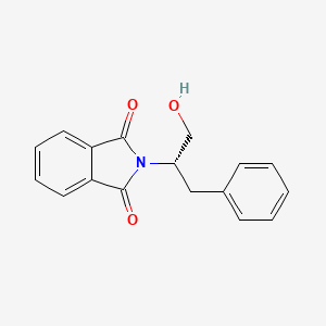 molecular formula C17H15NO3 B3056326 (S)-2-(1-羟基-3-苯基丙烷-2-基)异吲哚啉-1,3-二酮 CAS No. 70451-01-3