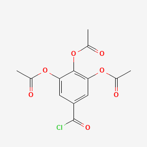 molecular formula C13H11ClO7 B3056329 3,4,5-三乙酰氧基苯甲酰氯 CAS No. 70475-59-1