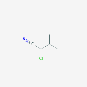 molecular formula C5H8ClN B3056331 2-Chloro-3-methylbutanenitrile CAS No. 70477-21-3