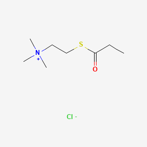 molecular formula C8H18ClNOS B3056333 Propionylthiocholine chloride CAS No. 70496-34-3