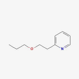 molecular formula C10H15NO B3056347 2-(2-Propoxyethyl)pyridine CAS No. 70644-45-0