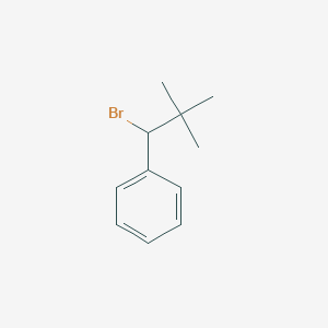 molecular formula C11H15B B3056356 (1-Bromo-2,2-dimethylpropyl)benzene CAS No. 70712-85-5