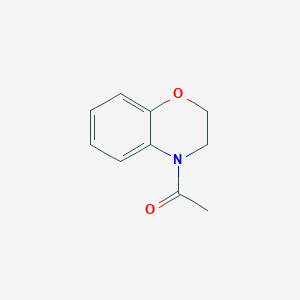 molecular formula C10H11NO2 B3056365 2H-1,4-Benzoxazine, 4-acetyl-3,4-dihydro- CAS No. 70801-52-4