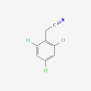 molecular formula C8H4Cl3N B3056367 Benzeneacetonitrile, ar,ar,ar-trichloro- CAS No. 70833-63-5