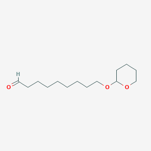 molecular formula C14H26O3 B3056371 Nonanal, 9-[(tetrahydro-2H-pyran-2-yl)oxy]- CAS No. 70863-80-8