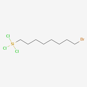 molecular formula C8H16BrCl3Si B3056374 Silane, (8-bromooctyl)trichloro- CAS No. 70892-80-7