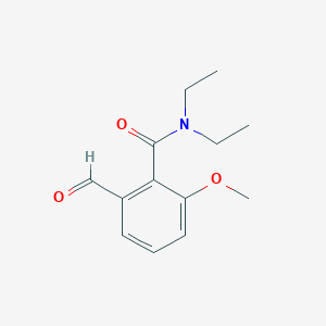 molecular formula C13H17NO3 B3056379 N,N-二乙基-2-甲酰基-6-甲氧基苯甲酰胺 CAS No. 70946-17-7