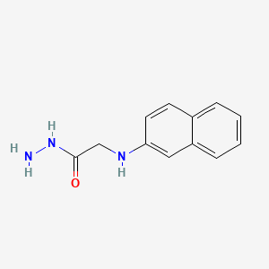 molecular formula C12H13N3O B3056382 N-(2-Naphthyl)glycine hydrazide CAS No. 70955-02-1