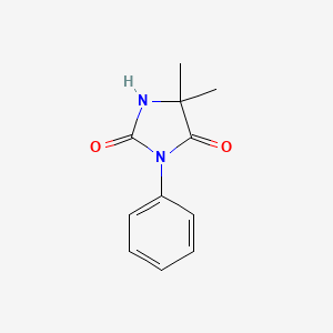 molecular formula C11H12N2O2 B3056388 Hydantoin, 5,5-dimethyl-3-phenyl- CAS No. 70974-10-6