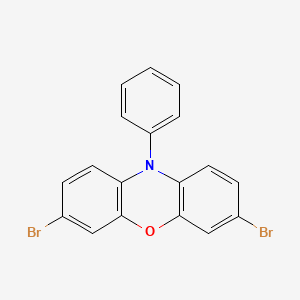 molecular formula C18H11Br2NO B3056394 10H-Phenoxazine, 3,7-dibromo-10-phenyl- CAS No. 71041-12-8