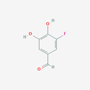 molecular formula C7H5FO3 B3056404 3-Fluoro-4,5-dihydroxybenzaldehyde CAS No. 71144-35-9