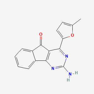 2-Amino-4-(5-methylfuran-2-yl)-5H-indeno[1,2-d]pyrimidin-5-one