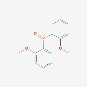 molecular formula C14H14O3P+ B3056427 氧化膦，双(2-甲氧基苯基)- CAS No. 71360-04-8