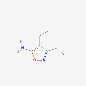 molecular formula C7H12N2O B3056429 3,4-二乙基异恶唑-5-胺 CAS No. 71378-51-3