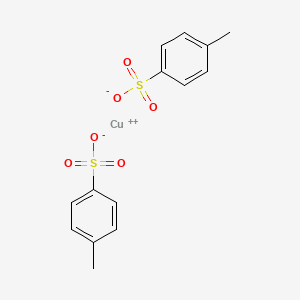 molecular formula C14H14CuO6S2 B3056437 Cu(OTs)<SUB>2</SUB> CAS No. 7144-37-8