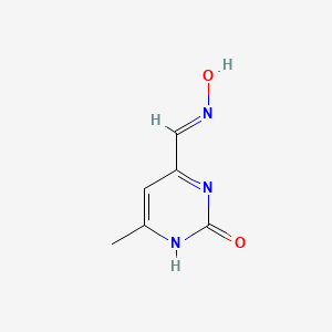 molecular formula C6H7N3O2 B3056442 (E)-2-Hydroxy-6-methylpyrimidine-4-carbaldehyde oxime CAS No. 7147-27-5