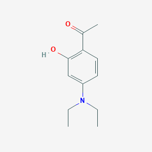 molecular formula C12H17NO2 B3056448 1-(4-Diethylamino-2-hydroxy-phenyl)-ethanone CAS No. 71494-78-5