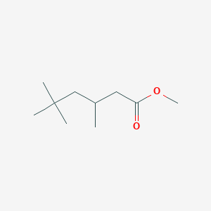 molecular formula C10H20O2 B3056449 Hexanoic acid, 3,5,5-trimethyl-, methyl ester CAS No. 71500-39-5