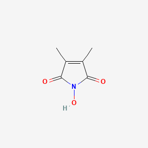 molecular formula C6H7NO3 B3056450 1-Hydroxy-3,4-dimethyl-1h-pyrrole-2,5-dione CAS No. 7151-22-6