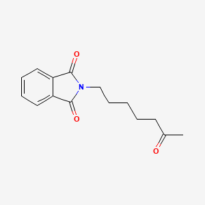 molecular formula C15H17NO3 B3056452 2-(6-oxoheptyl)-2,3-dihydro-1H-isoindole-1,3-dione CAS No. 71510-42-4