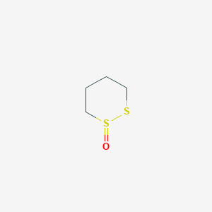 molecular formula C4H8OS2 B3056459 1-Oxo-1,2-dithiane CAS No. 7153-76-6