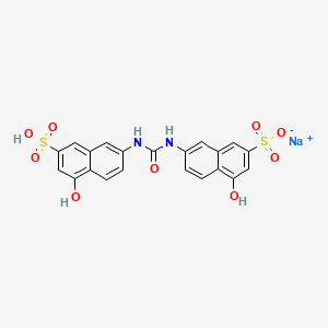 B3056461 Sodium hydrogen 7,7'-(carbonyldiimino)bis(4-hydroxynaphthalene-2-sulphonate) CAS No. 71550-28-2