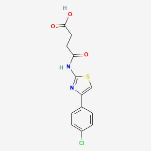 Butanoic acid, 4-((4-(4-chlorophenyl)-2-thiazolyl)amino)-4-oxo-