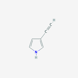 molecular formula C6H5N B3056468 3-ethynyl-1H-pyrrole CAS No. 71580-43-3