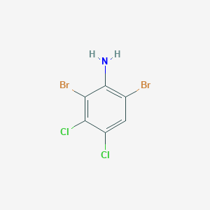 molecular formula C6H3Br2Cl2N B3056476 2,6-Dibromo-3,4-dichloroaniline CAS No. 71642-17-6