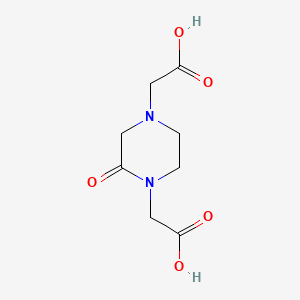 molecular formula C8H12N2O5 B3056481 1,4-Piperazinediacetic acid, 2-oxo- CAS No. 717-28-2