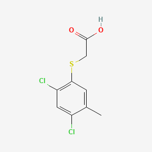 molecular formula C9H8Cl2O2S B3056484 ((2,4-Dichloro-5-methylphenyl)thio)acetic acid CAS No. 71735-21-2