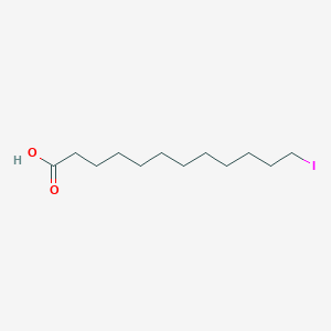 molecular formula C12H23IO2 B3056485 12-碘十二酸 CAS No. 71736-19-1