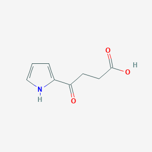 molecular formula C8H9NO3 B3056486 4-oxo-4-(1H-pyrrol-2-yl)butanoic acid CAS No. 71739-65-6