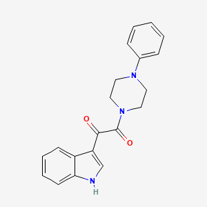 Piperazine, 1-(1H-indol-3-yloxoacetyl)-4-phenyl-
