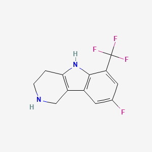 8-Fluoro-6-(trifluoromethyl)-2,3,4,5-tetrahydro-1H-pyrido[4,3-b]indole