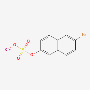 molecular formula C10H8BrKO4S B3056494 Potassium 6-bromo-2-naphthyl sulphate CAS No. 71799-94-5