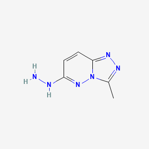 molecular formula C6H8N6 B3056502 6-Hydrazino-3-methyl[1,2,4]triazolo[4,3-B]pyridazine CAS No. 7190-90-1