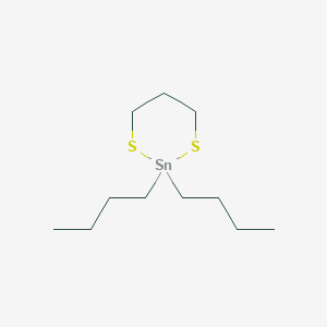 molecular formula C11H24S2Sn B3056503 2,2-Dibutyl-1,3,2-dithiastanninane CAS No. 7191-32-4